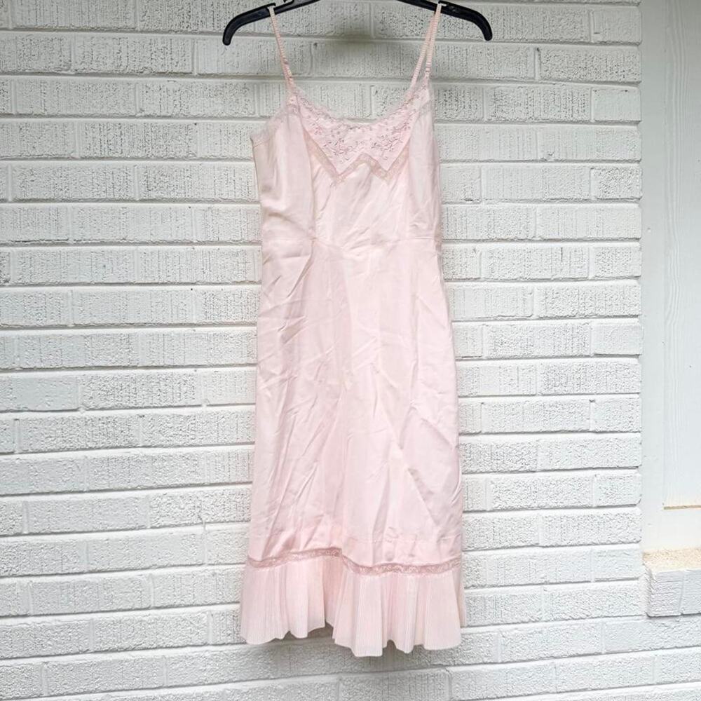 Vintage Barbizon Pink Nylon Slip Dress